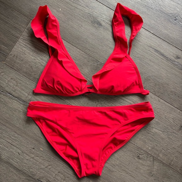 Tory Burch Other - Tory Burch Red Swimsuit Set Size Small